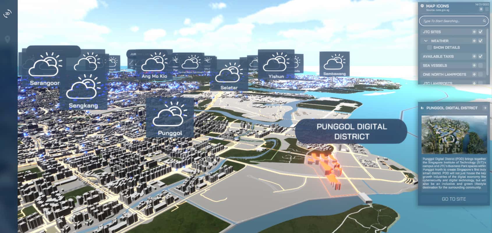 Smart City Tech used for Punggol Digital District